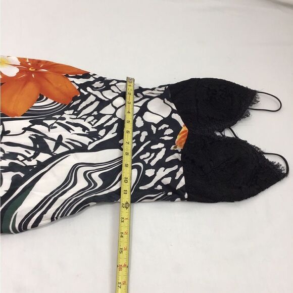 Mary L Couture Floral Silk Slip Dress Flowy Maxi Style Good Condition Size 2 - Picture 11 of 14